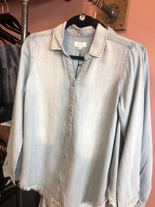 978 Denim Grey Wash Rachel Denim Top