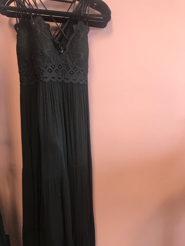 891 Black pedal too dress
