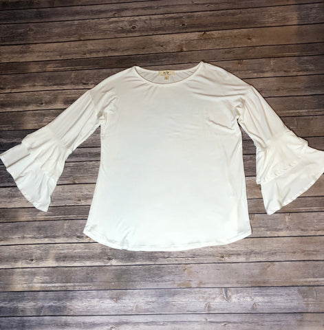 Ivory One Size Bell Sleeve