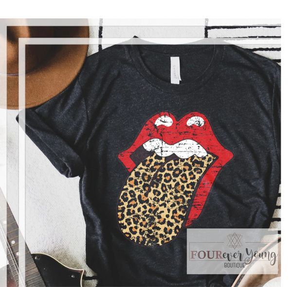 Leopard Tongue Graphic Tee