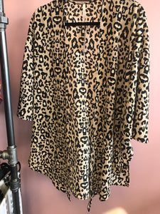 718 Animal Print Kimono