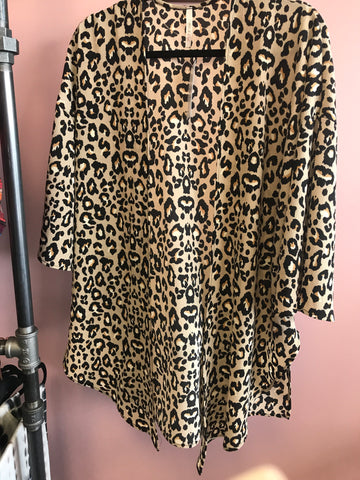 718 Animal Print Kimono