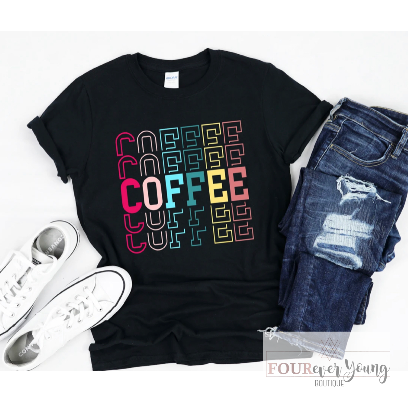 Coffee Repeat Graphic Tee