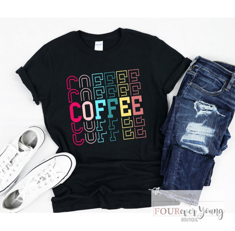 Coffee Repeat Graphic Tee