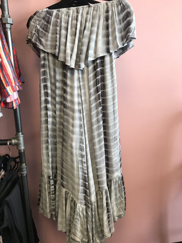 808 Gray Tie Dye Romper