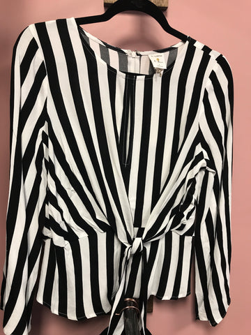 460 Black/Ivory Stripe
