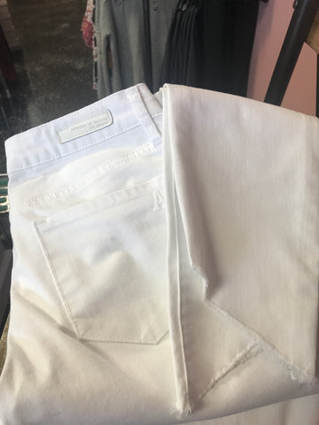 469 White Articles if Society Cropped Jeans