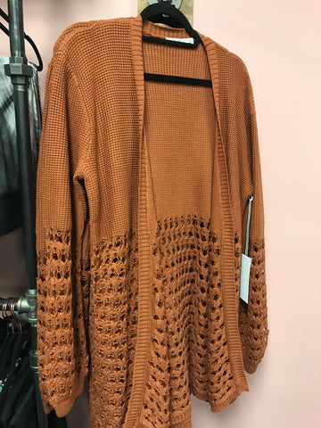 911 Rust Cardigan