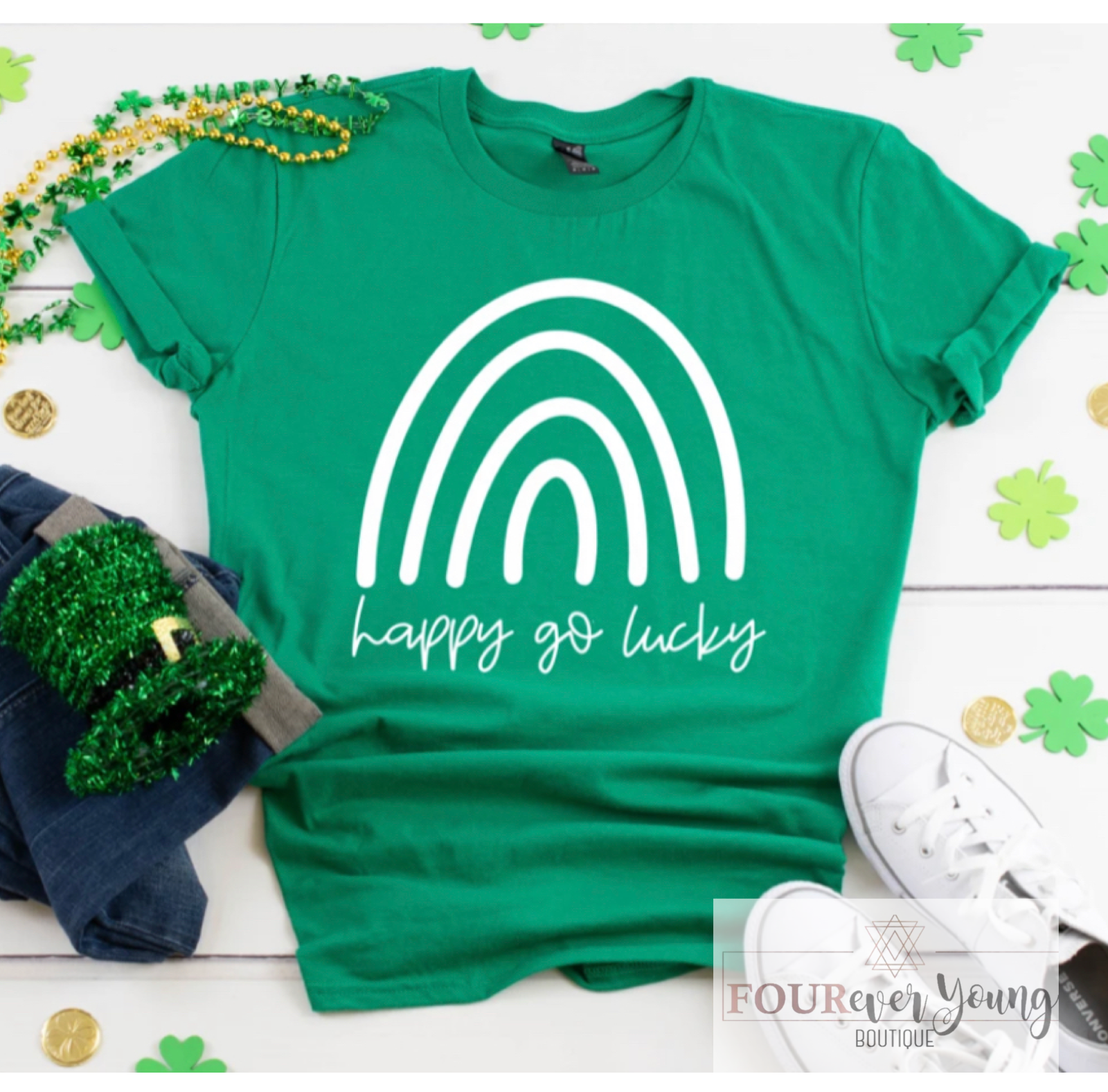 Happy Go Lucky Graphic Tee