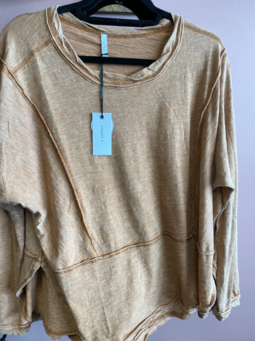 971 Warm Wood Slub Long Sleeve