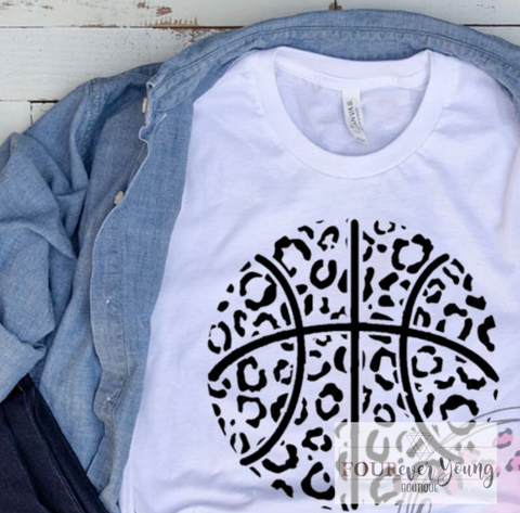 Leopard Basketball Graphic Tee