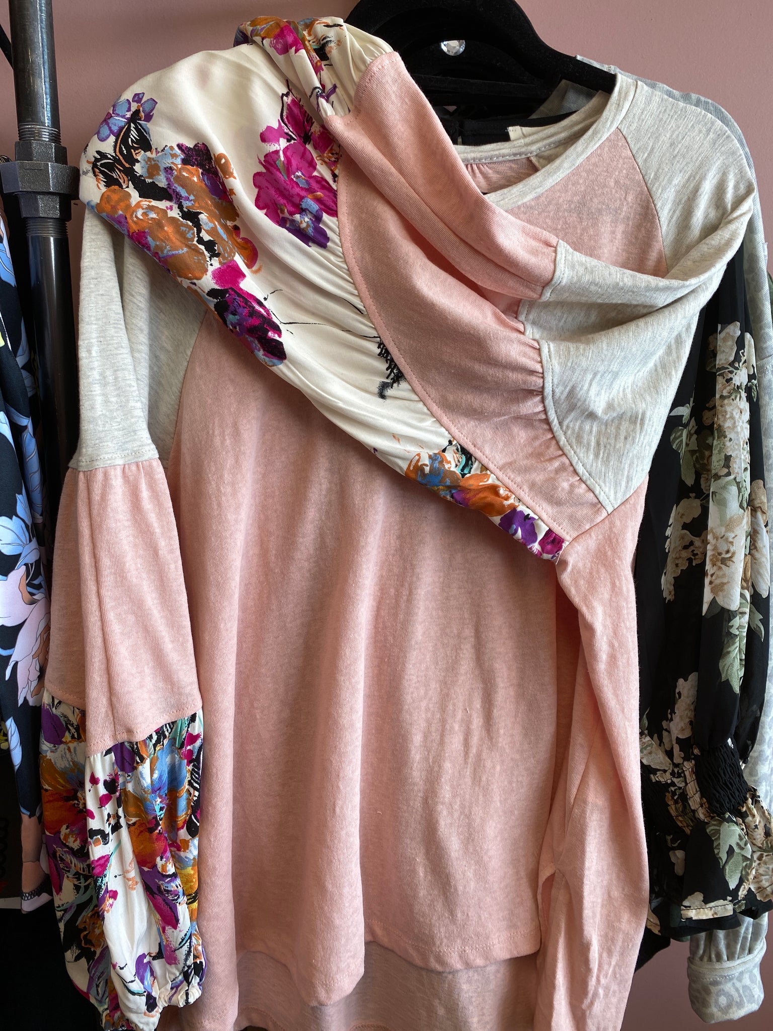 1138 Blush Floral Sleeve