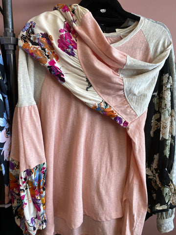 1138 Blush Floral Sleeve