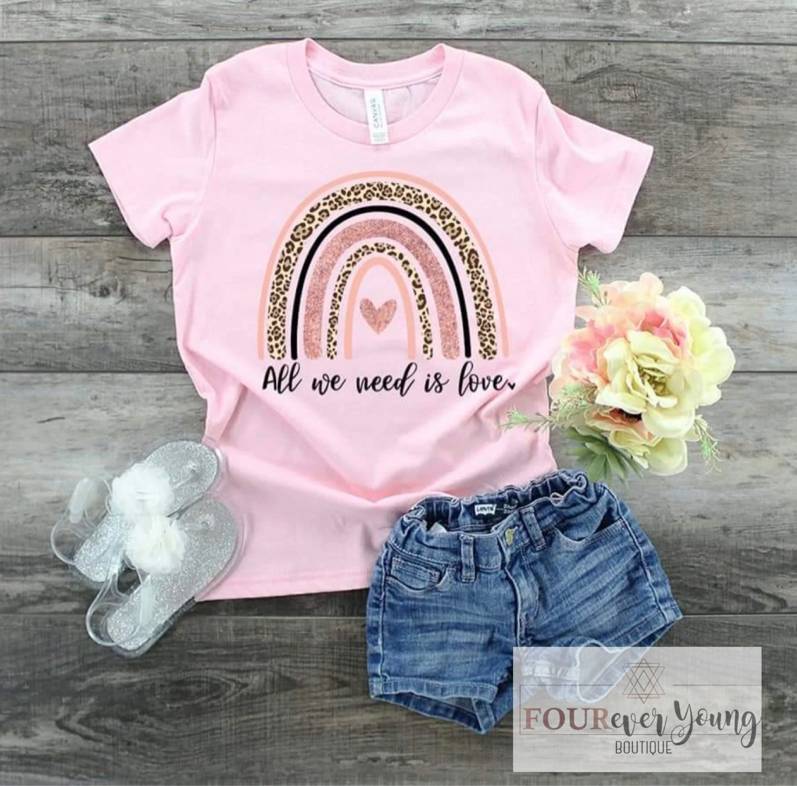 Kids All We Need is Love Graphic Tee
