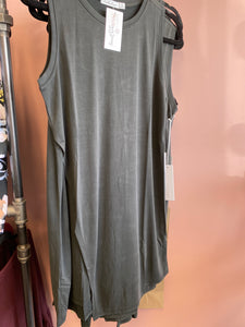 1218 Black Angle Bottom Dress