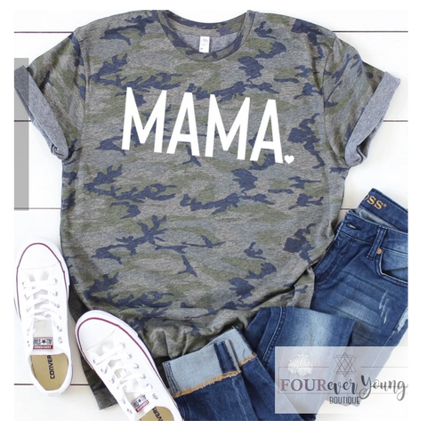 Mama Camo Graphic Tee