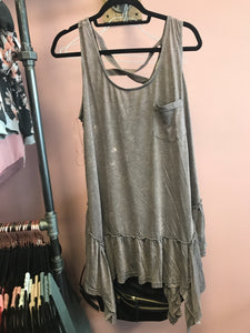 623 Ash Ruffle Tank