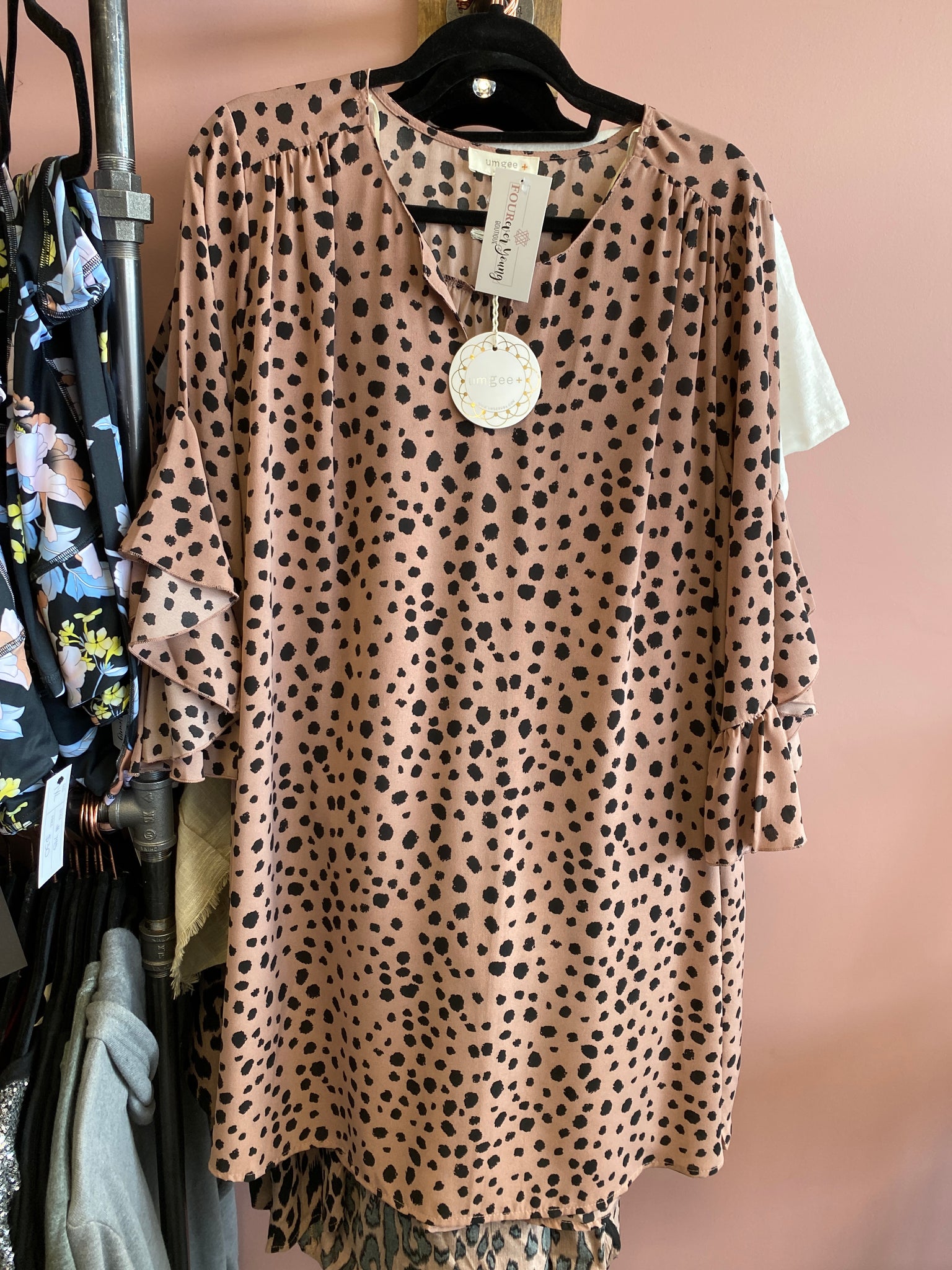 1166 Blush Curvy Dress