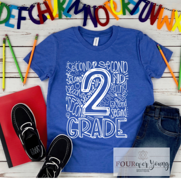School Grade Level Typography ADULT