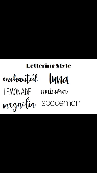 Personalized Name Set