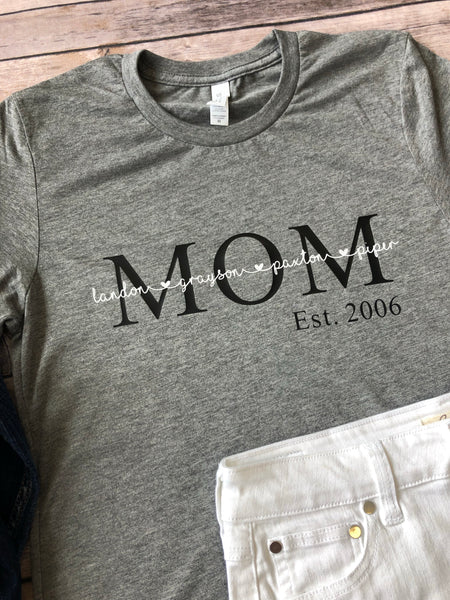 Mom Est. Graphic Shirt