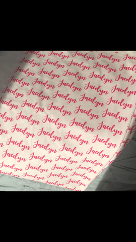 Personalized Name Blanket